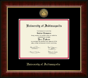 University of Indianapolis diploma frame - Gold Engraved Medallion Diploma Frame in Murano