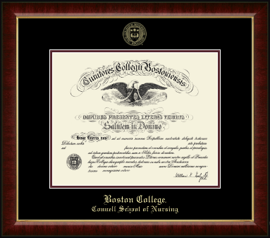 Boston College diploma frame - Gold Embossed Diploma Frame in Murano