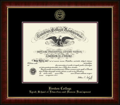 Boston College diploma frame - Gold Embossed Diploma Frame in Murano