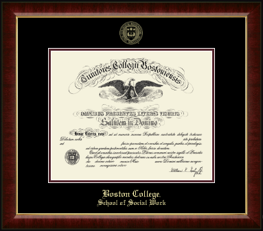 Boston College diploma frame - Gold Embossed Diploma Frame in Murano