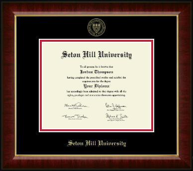 Seton Hill University diploma frame - Gold Embossed Diploma Frame in Murano