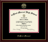 duPont Manual High School in Kentucky diploma frame - Gold Embossed Diploma Frame in Galleria