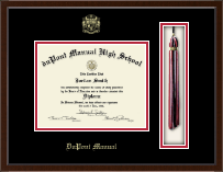 duPont Manual High School in Kentucky Tassel Edition Diploma Frame in Delta