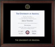 The University of Arizona Gold Embossed Diploma Frame in Studio