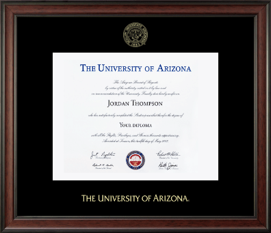 The University of Arizona diploma frame - Gold Embossed Diploma Frame  in Studio