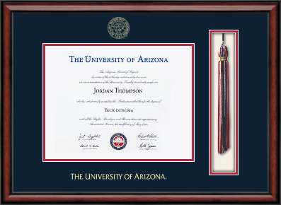 The University of Arizona diploma frame - Tassel & Cord Diploma Frame in Southport