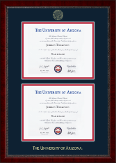 The University of Arizona Double Diploma Frame in Sutton