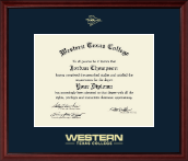 Western Texas College Gold Embossed Diploma Frame in Camby