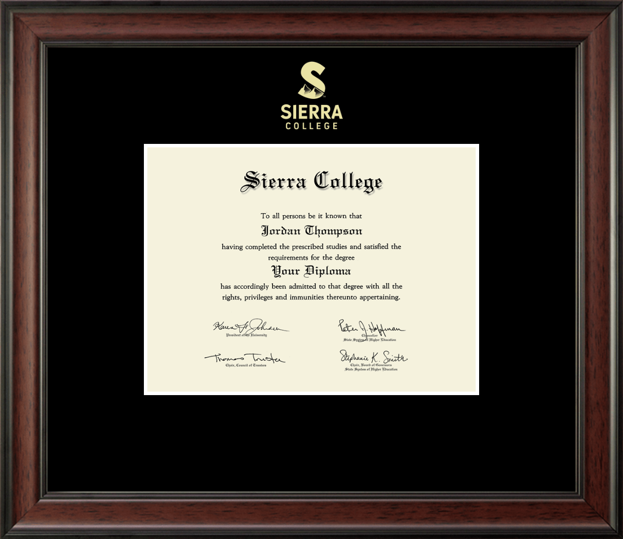 Elite Fan Shop NCAA Diploma Frames Sierra