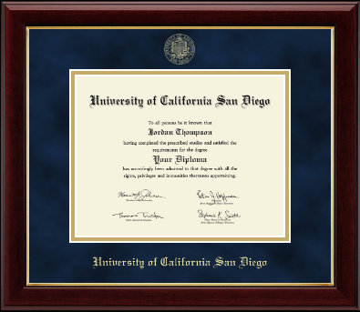 University of California San Diego diploma frame - Gold Embossed Diploma Frame  in Gallery
