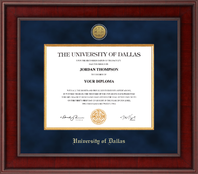 University of Dallas diploma frame - Presidential Gold Engraved Diploma Frame in Jefferson