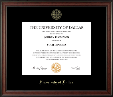 University of Dallas diploma frame - Gold Embossed Diploma Frame in Studio