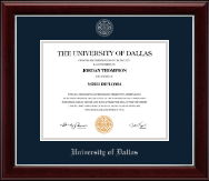 University of Dallas diploma frame - Silver Embossed Diploma Frame in Gallery Silver