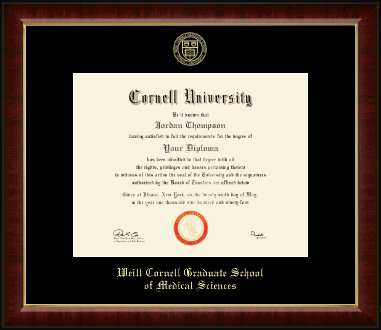 Cornell University diploma frame - Gold Embossed Diploma Frame in Murano
