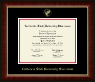 California State University Stanislaus Gold Embossed Diploma Frame in Murano