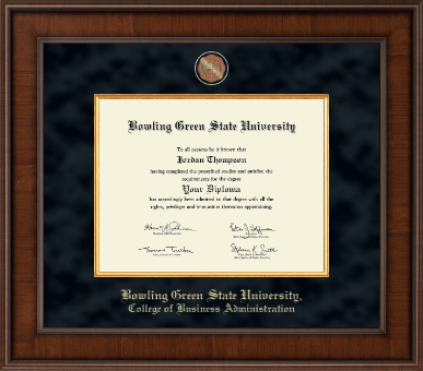 Bowling Green State University diploma frame - Presidential Masterpiece Diploma Frame in Madison