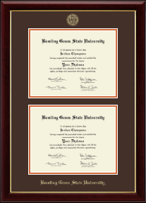 Double Diploma Frame