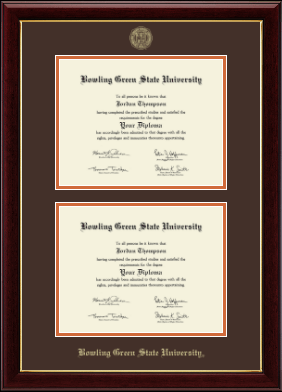 Bowling Green State University diploma frame - Double Diploma Frame in Gallery