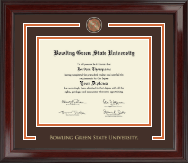 Bowling Green State University Showcase Edition Diploma Frame in Encore