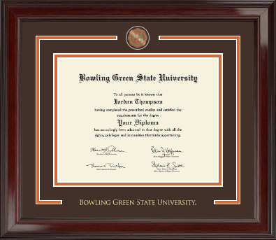 Bowling Green State University diploma frame - Showcase Edition Diploma Frame in Encore