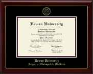 Rowan University diploma frame - Gold Embossed Diploma Frame in Gallery