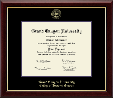 Grand Canyon University diploma frame - Gold Embossed Diploma Frame in Gallery