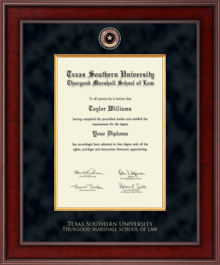 Texas Southern University diploma frame - Presidential Masterpiece Diploma Frame in Jefferson