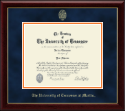 The University of Tennessee Martin Gold Embossed Diploma Frame in Gallery