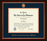 The University of Tennessee Martin Brass Masterpiece Medallion Diploma Frame in Murano