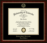 University of Colorado diploma frame - Gold Embossed Diploma Frame in Murano