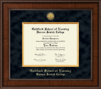 Goldfarb School of Nursing Barnes-Jewish College Presidential Gold Engraved Diploma Frame in Madison