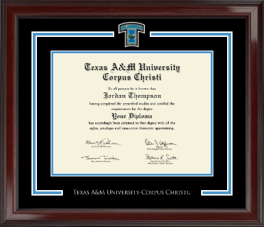 Texas A&M University Corpus Christi diploma frame - Spirit Medallion Diploma Frame in Encore