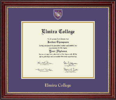 Elmira College diploma frame - Masterpiece Medallion Diploma Frame in Kensington Gold