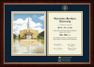 Charleston Southern University diploma frame - Campus Scene Overly Edition Diploma Frame in Murano