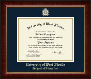 University of West Florida diploma frame - Masterpiece Medallion Diploma Frame in Murano