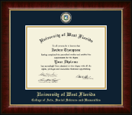 University of West Florida diploma frame - Masterpiece Medallion Diploma Frame in Murano