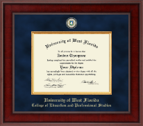 University of West Florida Presidential Masterpiece Diploma Frame in Jefferson