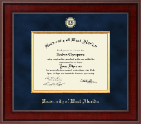 University of West Florida Presidential Masterpiece Diploma Frame in Jefferson