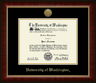 University of Washington diploma frame - Gold Engraved Medallion Diploma Frame in Murano