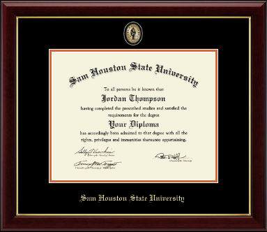 Sam Houston State University diploma frame - Masterpiece Medallion Diploma Frame in Gallery