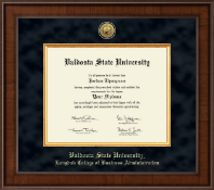 Valdosta State University diploma frame - Presidential Gold Engraved Diploma Frame in Madison