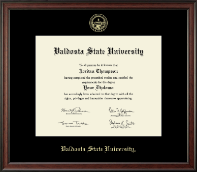 Valdosta State University diploma frame - Gold Embossed Diploma Frame in Studio