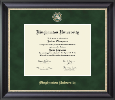 Binghamton University diploma frame - Regal Edition Diploma Frame in Noir