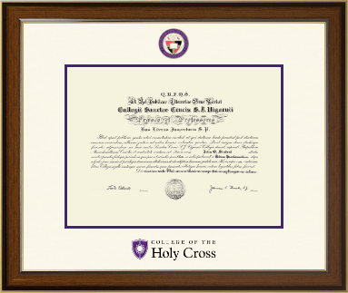 College of the Holy Cross diploma frame - Dimensions Diploma Frame in Westwood