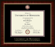 University of Minnesota diploma frame - Masterpiece Medallion Diploma Frame in Murano