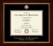 University of Minnesota Masterpiece Medallion Diploma Frame in Murano