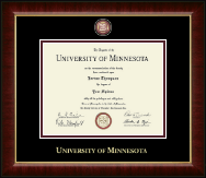 University of Minnesota diploma frame - Masterpiece Medallion Diploma Frame in Murano