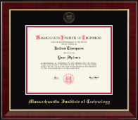 Massachusetts Institute of Technology diploma frame - Gold Embossed Diploma Frame in Murano