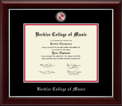 Berklee College of Music diploma frame - Masterpiece Medallion Diploma Frame in Gallery Silver