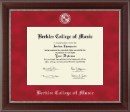 Berklee College of Music Regal Edition Diploma Frame in Chateau